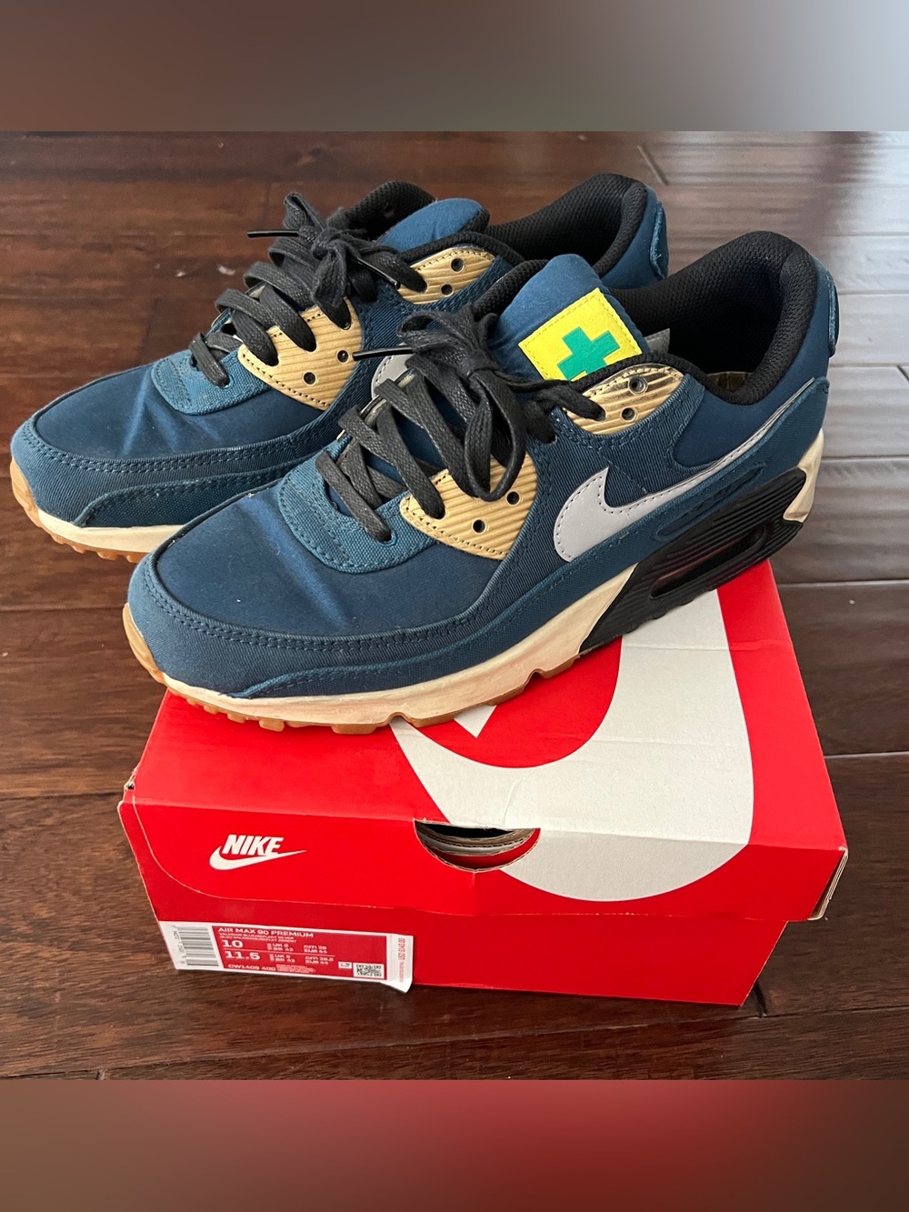 Nike Air Max 90 Premium City Pack: Tokyo - Blue - Size 10